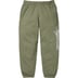 Supreme Raised Script Sweatpant - Light Olive (front)