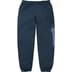 Supreme Raised Script Sweatpant - Navy (front)