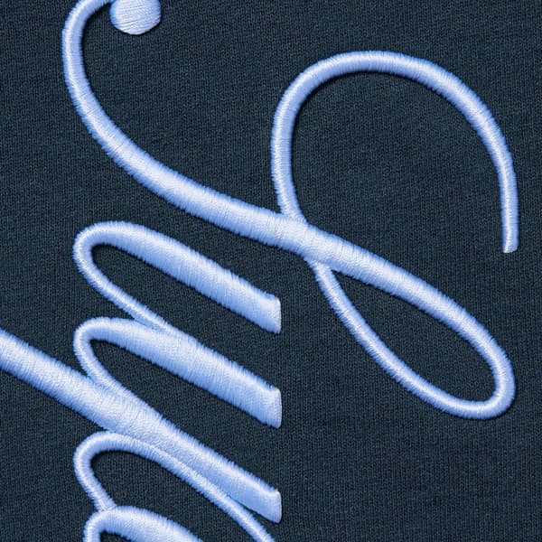 Supreme Raised Script Sweatpant - Navy (front)