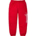 Supreme Raised Script Sweatpant - Red (front)