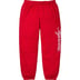 Supreme Raised Script Sweatpant - Red (front)