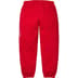Supreme Raised Script Sweatpant - Red (front)