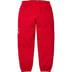 Supreme Raised Script Sweatpant - Red (front)
