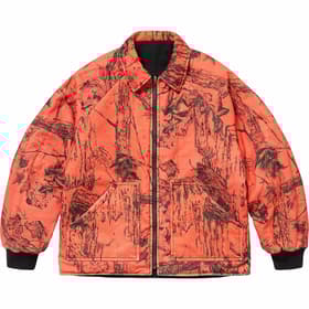 Supreme RealTree Reversible Quilted Work Jacket Black