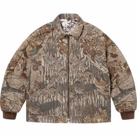 Supreme RealTree Reversible Quilted Work Jacket Snow Camo