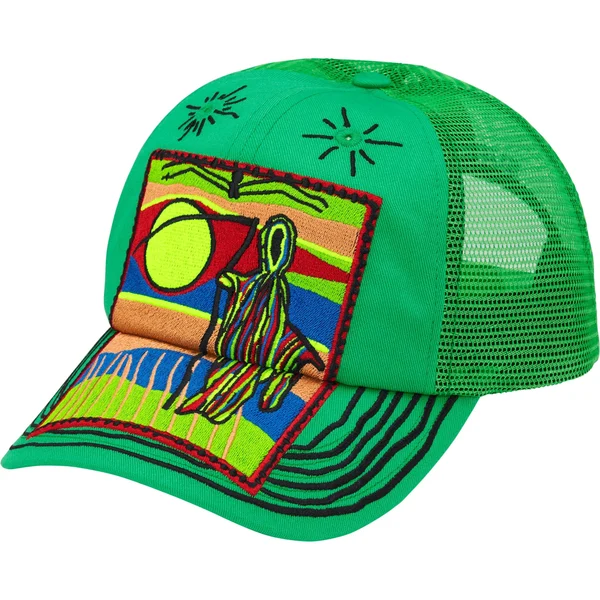 Supreme Reaper Mesh Back 6-Panel - Green (front)