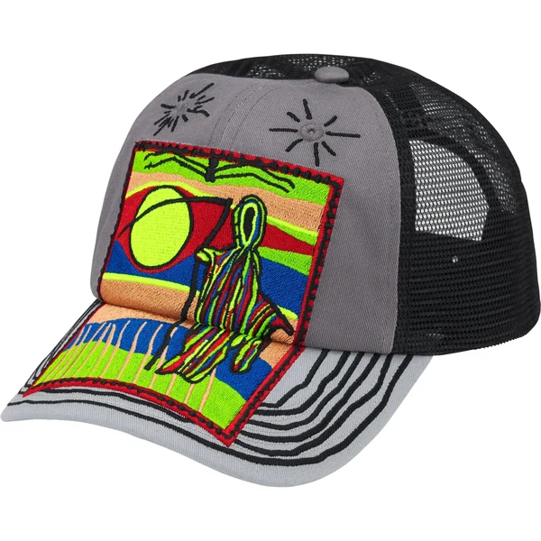 Supreme Reaper Mesh Back 6-Panel - Grey (front)