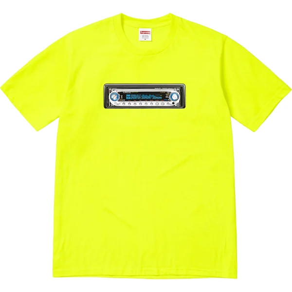 Supreme Receiver Tee - Fluorescent Yellow (front)