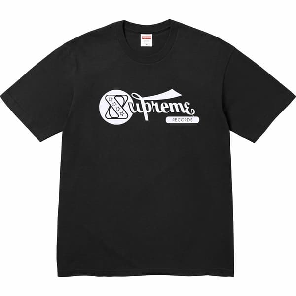 Supreme Records Tee - Black (front)