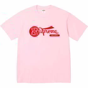 Supreme Records Tee Light Pink