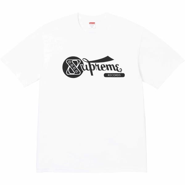 Supreme Records Tee - White (front)