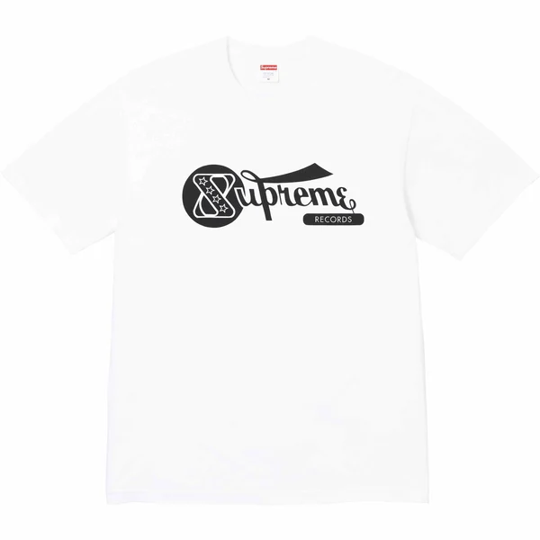Supreme Records Tee - White (front)