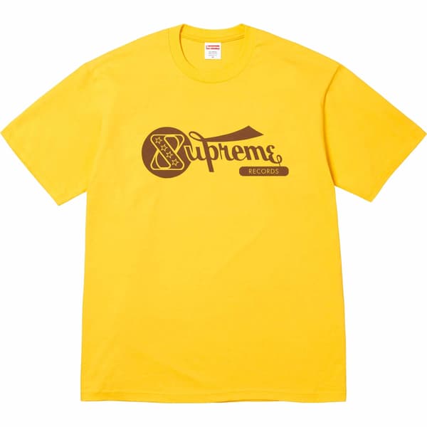 Supreme Records Tee - Yellow (front)