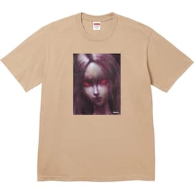 Supreme Red Eyes Tee Khaki