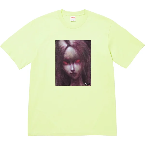 Supreme Red Eyes Tee - Pale Mint (front)