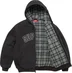 Supreme Reflective Arc Hooded Work Jacket - Black (front)