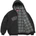 Supreme Reflective Arc Hooded Work Jacket - Black (front)