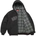 Supreme Reflective Arc Hooded Work Jacket - Black (front)