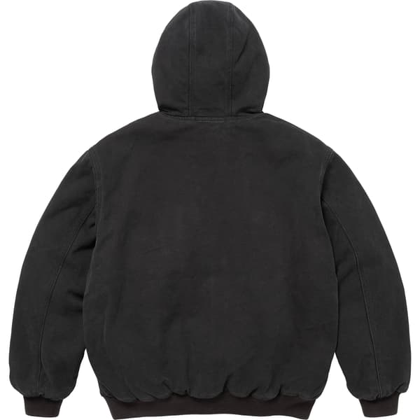 Supreme Reflective Arc Hooded Work Jacket - Black (front)