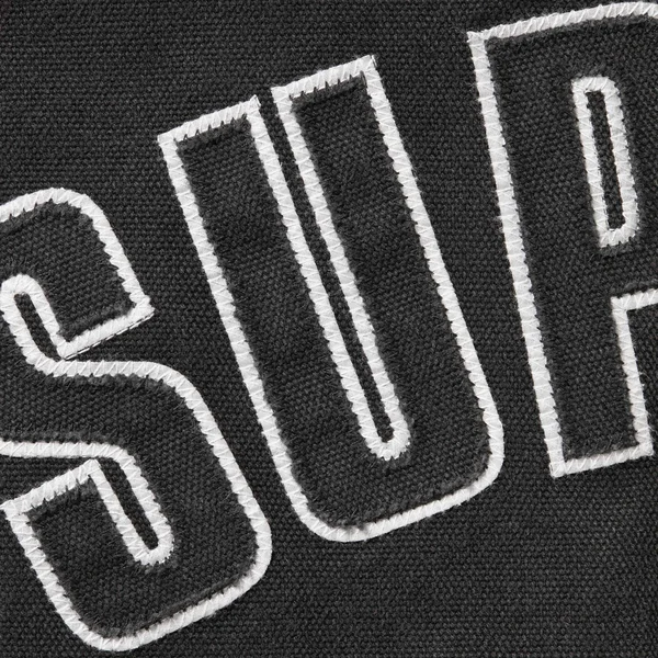 Supreme Reflective Arc Hooded Work Jacket - Black (front)