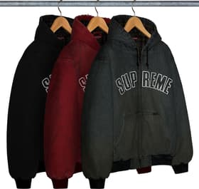 Supreme Reflective Arc Hooded Work Jacket Group Shots