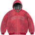 Supreme Reflective Arc Hooded Work Jacket - Red (front)