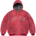 Supreme Reflective Arc Hooded Work Jacket - Red (front)