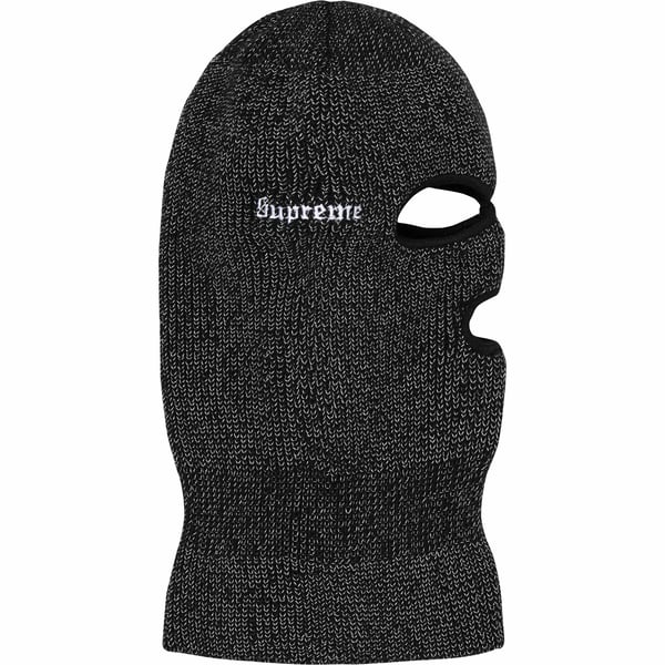 Supreme Reflective Balaclava - Black (front)