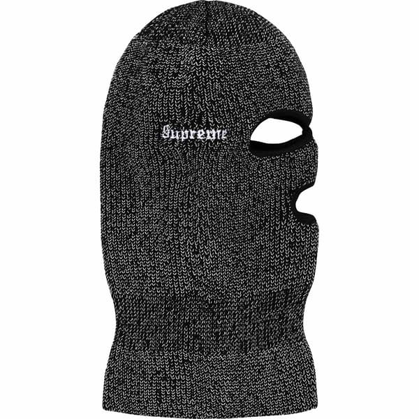 Supreme Reflective Balaclava - Black (front)