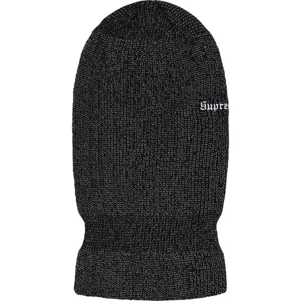 Supreme Reflective Balaclava - Black (front)