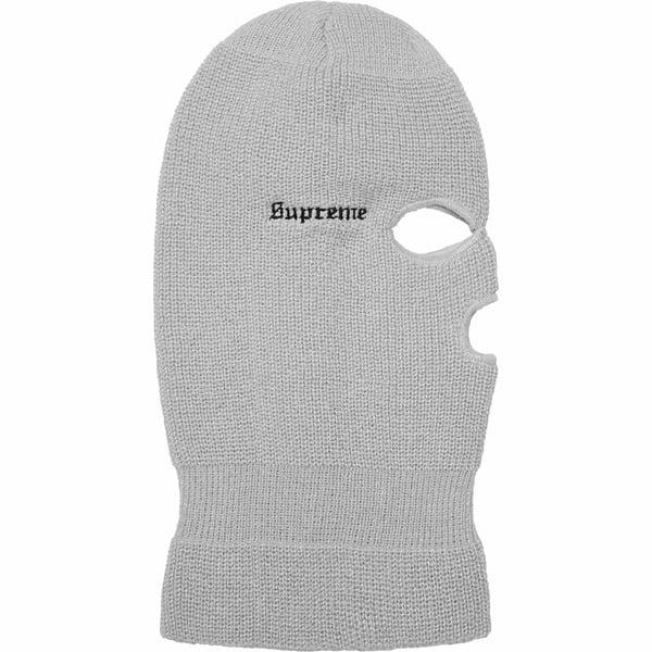 Supreme Reflective Balaclava - Grey (front)