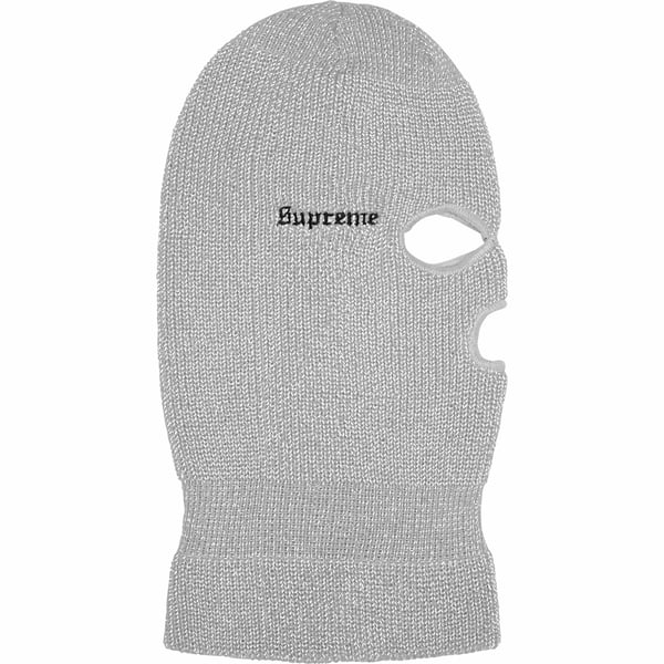 Supreme Reflective Balaclava - Grey (front)