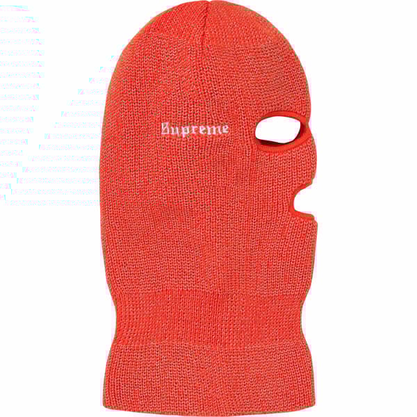 Supreme Reflective Balaclava - Orange (front)