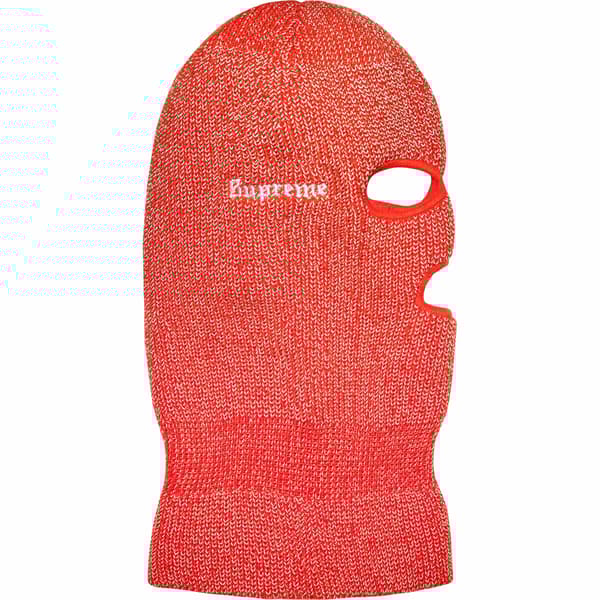 Supreme Reflective Balaclava - Orange (front)