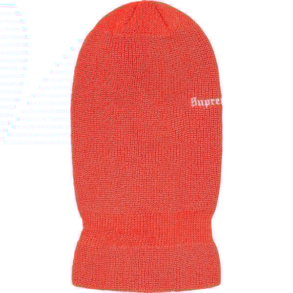 Supreme Reflective Balaclava - Orange (front)