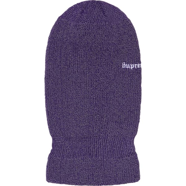 Supreme Reflective Balaclava - Purple (front)