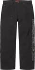 Supreme Reflective Double Knee Pant - Black (front)