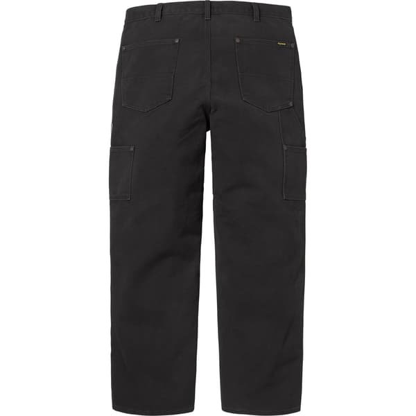 Supreme Reflective Double Knee Pant - Black (front)