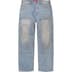 Supreme Reflective Double Knee Pant - Denim (front)