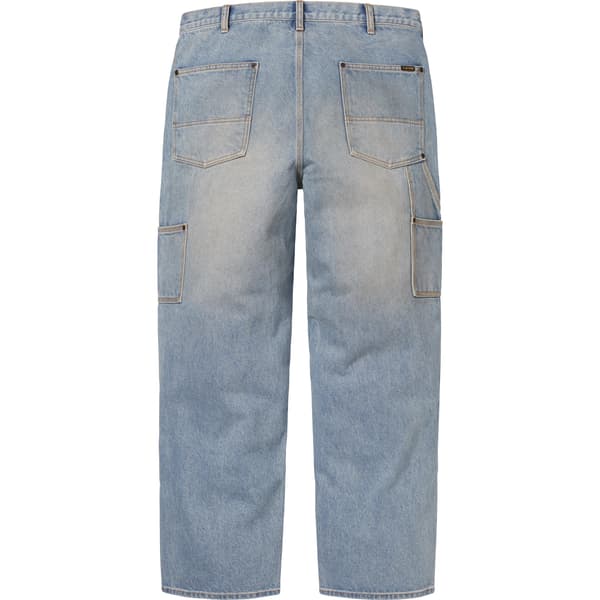 Supreme Reflective Double Knee Pant - Denim (front)