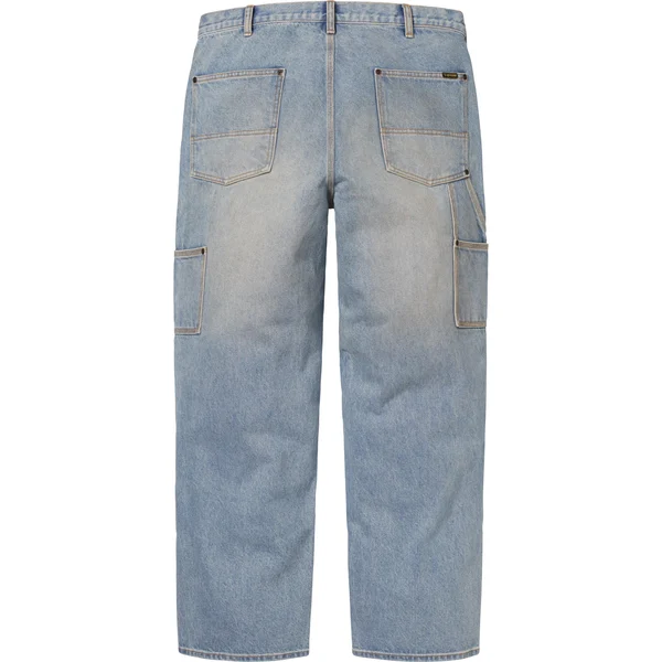 Supreme Reflective Double Knee Pant - Denim (front)