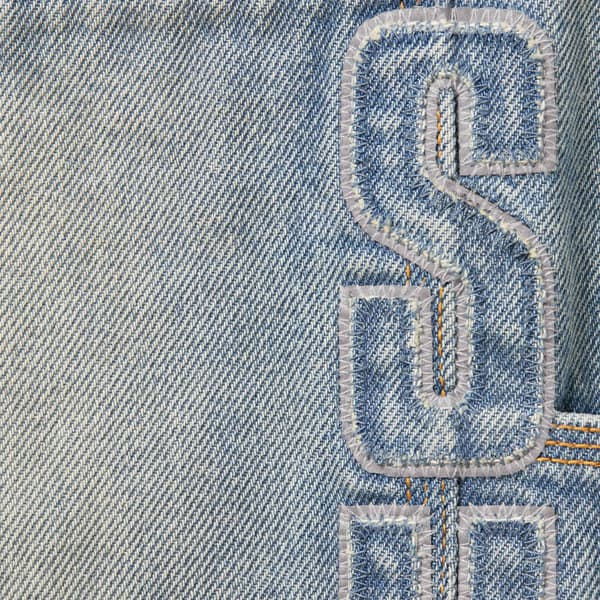 Supreme Reflective Double Knee Pant - Denim (front)