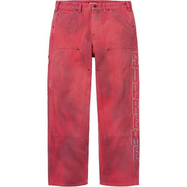 Supreme Reflective Double Knee Pant - Red (front)