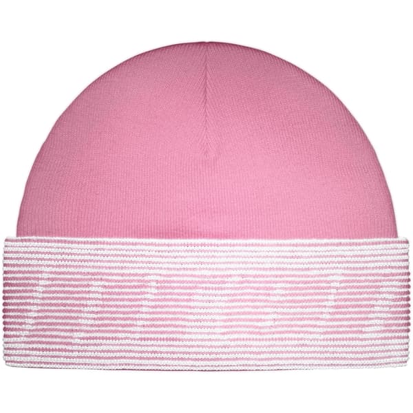 Supreme Reflective Jacquard Beanie - Light Pink (front)