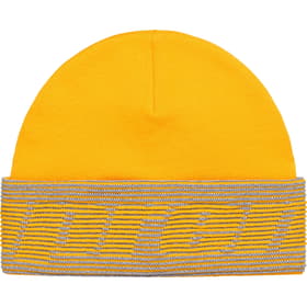 Supreme Reflective Jacquard Beanie Mustard