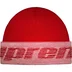Supreme Reflective Jacquard Beanie - Red (front)