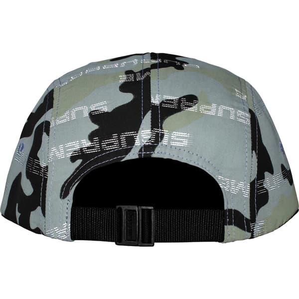 Supreme Reflective Jacquard Camp Cap - Arctic Woodland Camo (front)