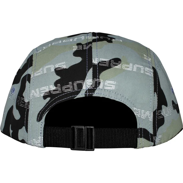 Supreme Reflective Jacquard Camp Cap - Arctic Woodland Camo (front)