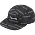 Supreme Reflective Jacquard Camp Cap - Black (front)