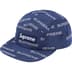 Supreme Reflective Jacquard Camp Cap - Navy (front)
